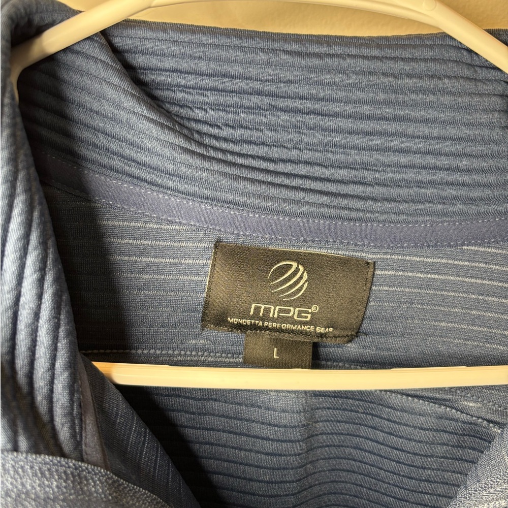 MPG Blue Ribbed Jacket - Picture 2 of 4